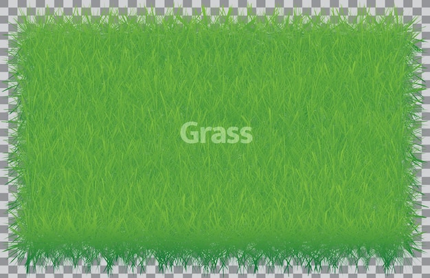 PSD grünes gras mit dem wort gras darauf.