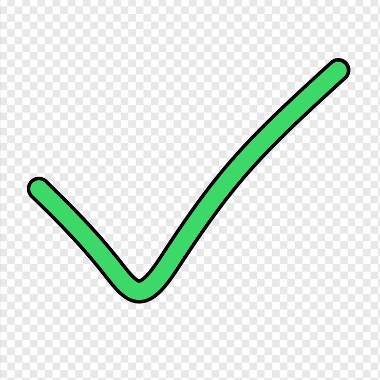 PSD grünes kontrollzeichen png durchsichtiges hintergrundelement pinselstriche stift grün