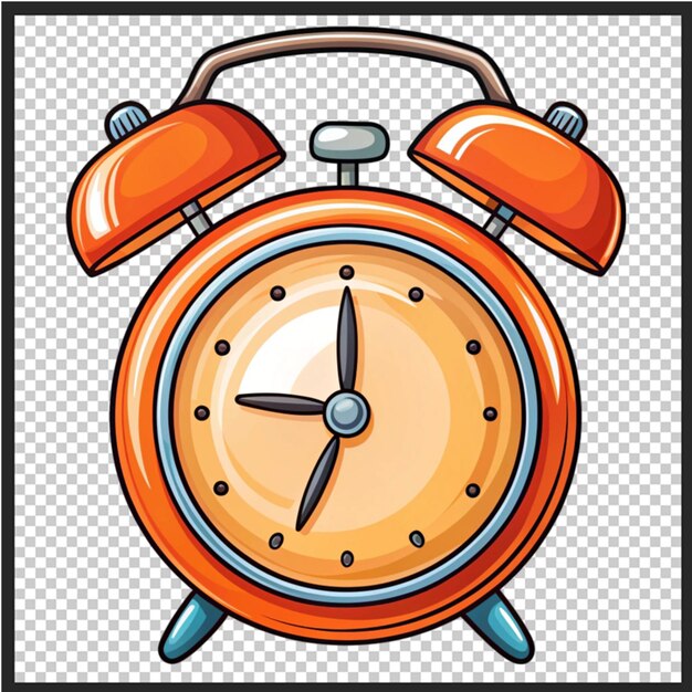 Grumpy retro despertador personaje de dibujos animados caminando y agitando divertido reloj clásico amarillo con campana sorpresa y llamada de despertador de la mañana mascota ilustración de alerta vectorial de dibuyos animados