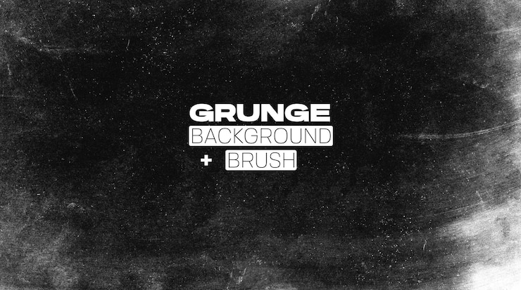 PSD grunge de fundo e textura de pincel