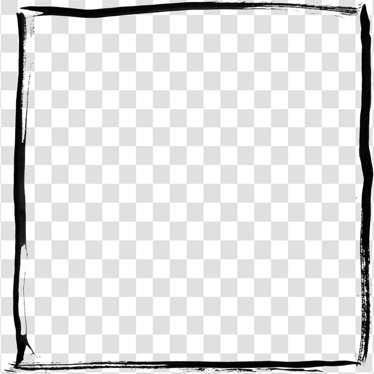 PSD grunge-film-texturrahmen für kreatives layout oder mockups, isoliert auf einem transparenten hintergrund