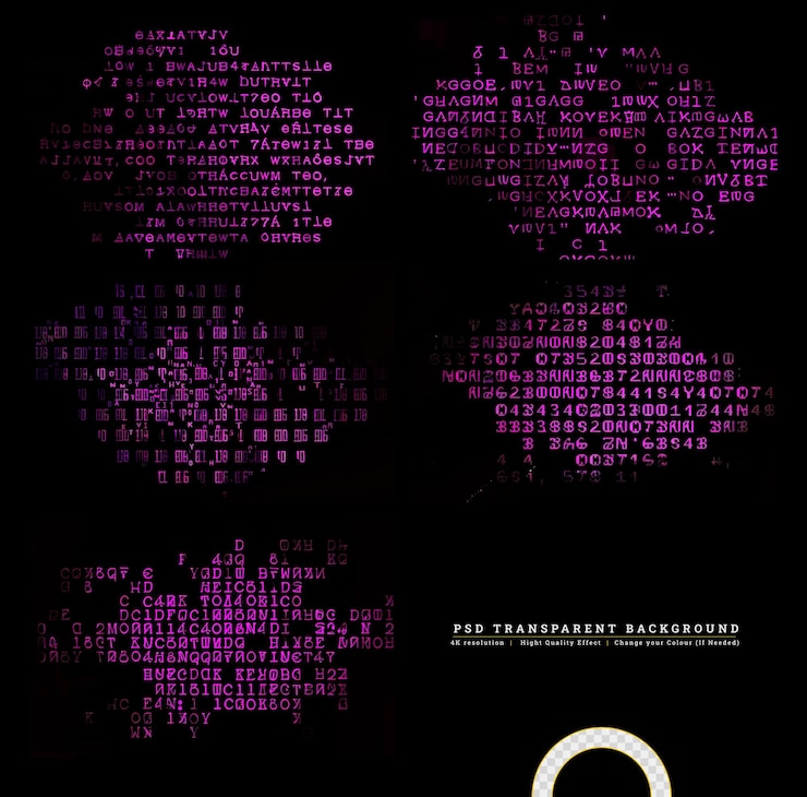 PSD grunge halftone dots vector texture on transparent background