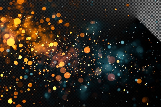 Grunge Particelle di fumo e polvere su uno sfondo trasparente