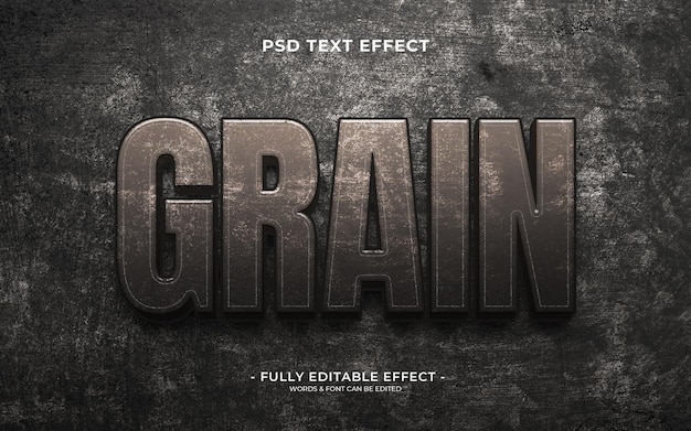 PSD grunge rostiger texteffekt