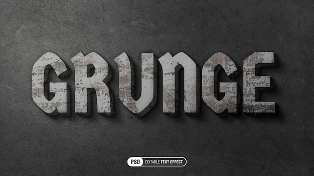 Grunge-Stein-Text-Effekt