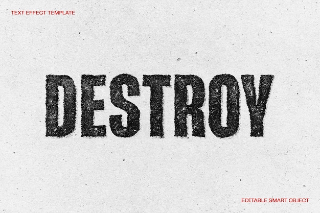 Grunge-Stempeldruck-Text-Effekt