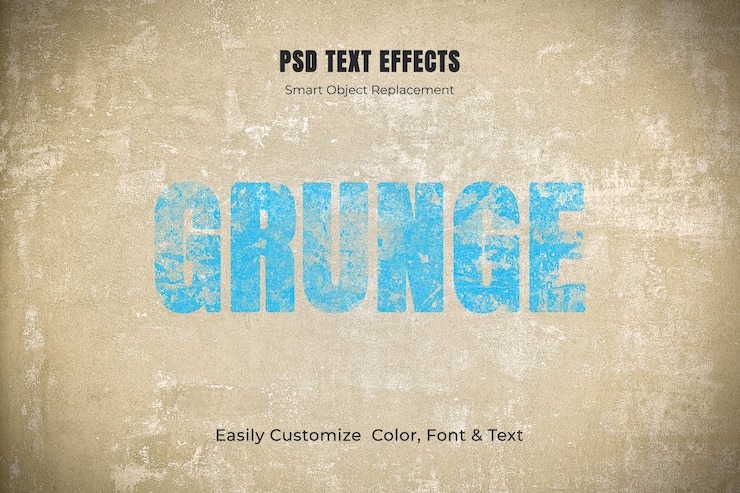 PSD grunge-texteffekt