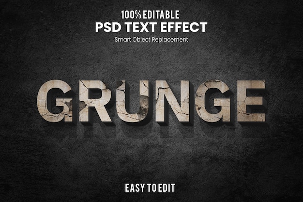 Grungetext-effekt