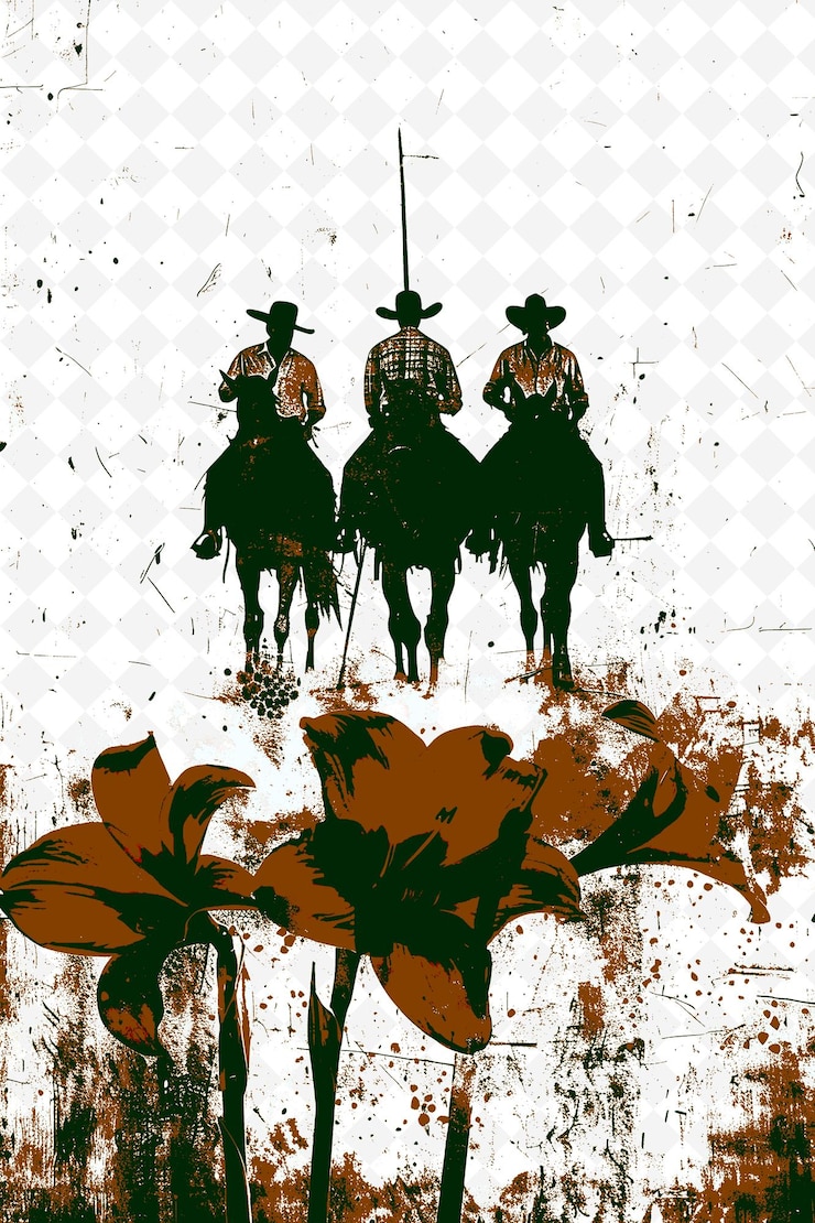 PSD un grupo de gauchos a caballo con una ilustración histórica brasileña vida y cultura brasileñas