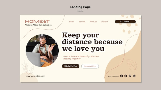 Gruß landingpage