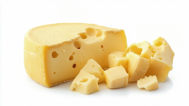 Gruyere-Käse auf durchsichtigem Hintergrund