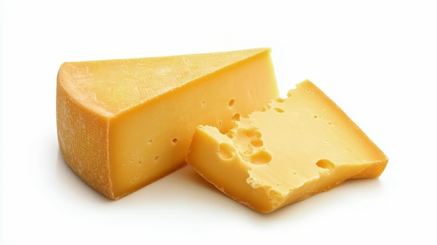 Gruyere-Käse auf durchsichtigem Hintergrund