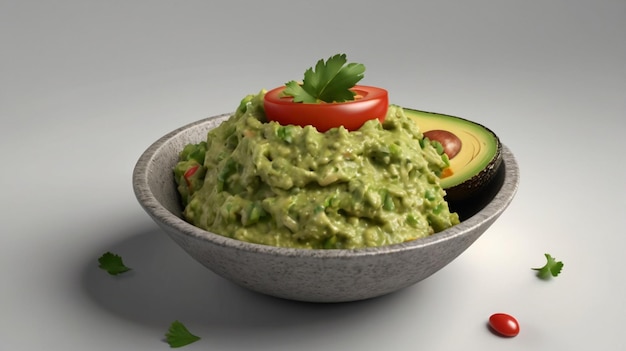 Guacamole mit durchsichtigem Hintergrund