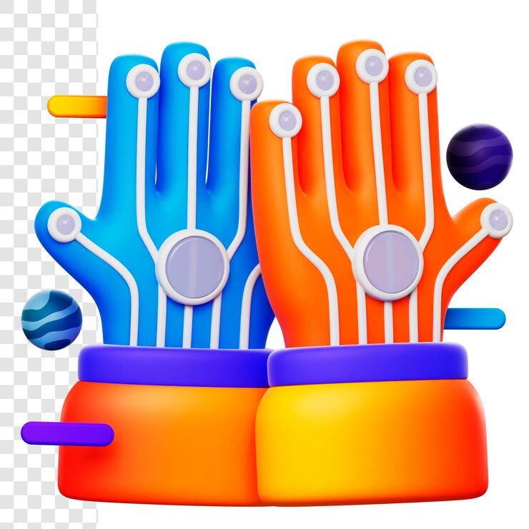 PSD guantes para juegos 3d