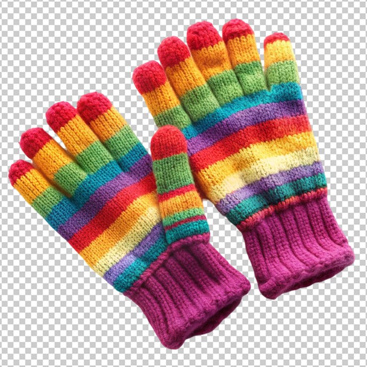 PSD guantes de lana de lujo en colores vibrantes para damas