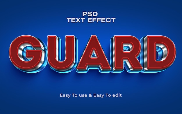 guard text style effect