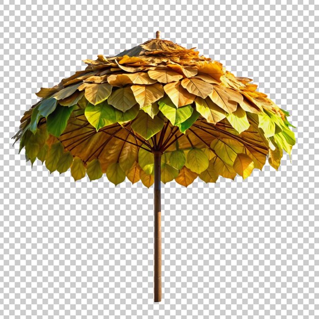 Guarda-chuva de praia com folha