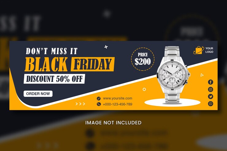 PSD guarda la grande vendita del black friday sui social media banne