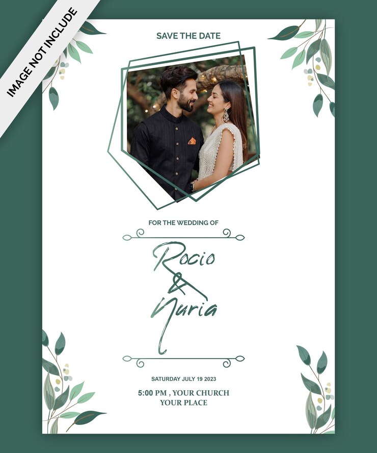 PSD guarde la fecha y las plantillas de tarjetas de invitación de boda y carteles