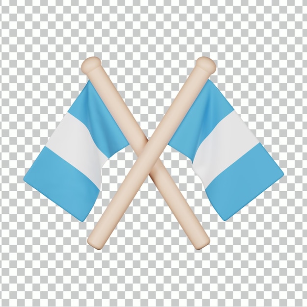 Guatemala-flagge 3d-symbol