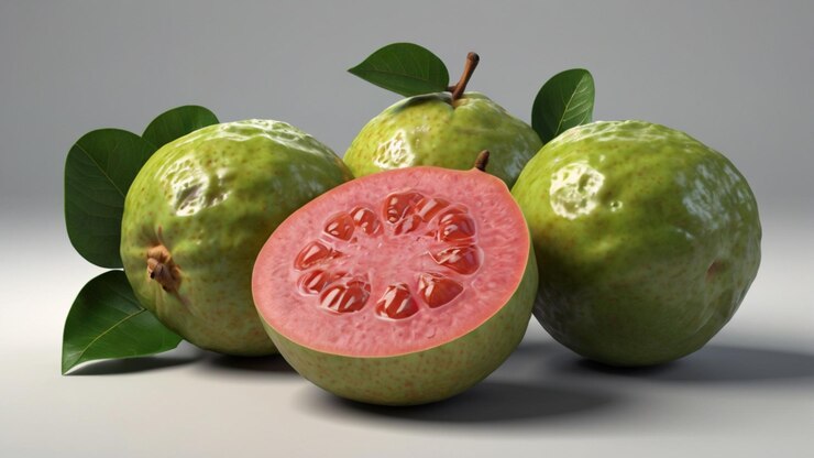 PSD guava con sfondo trasparente