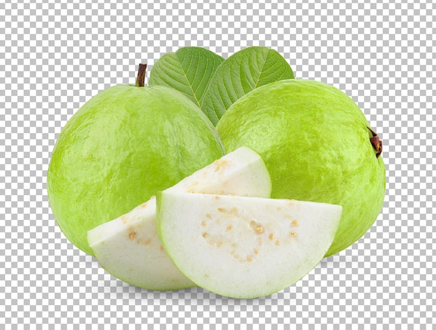 Guave-Frucht isoliert auf Alpha-Schicht