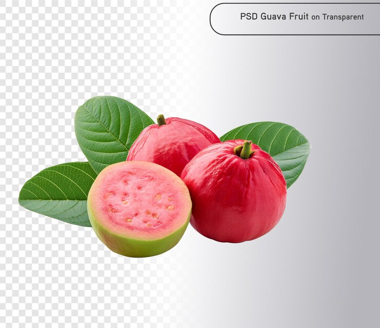 PSD la guayaba rosa psd y png aislada en la capa alfa