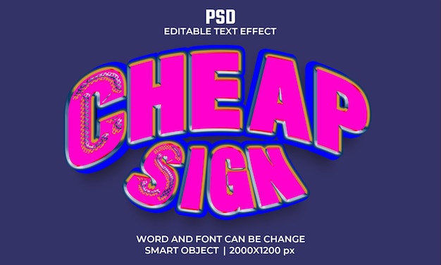 PSD günstiger psd-3d-texteffekt, vollständig editierbar, hohe qualität