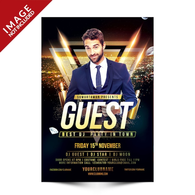Guest Dj Party Flyer