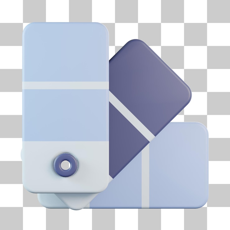 PSD guía de paleta de colores icono 3d