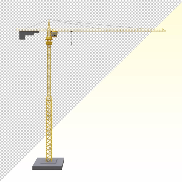 Guindaste de construção isolado