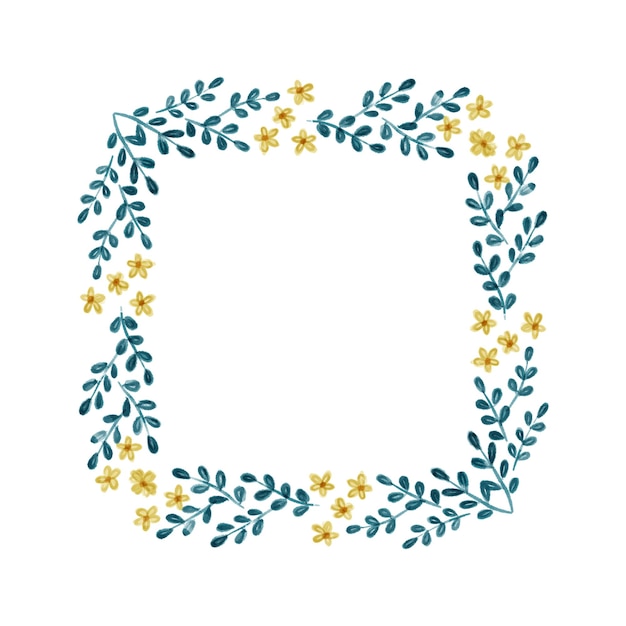 Guirlanda floral tropical PSD