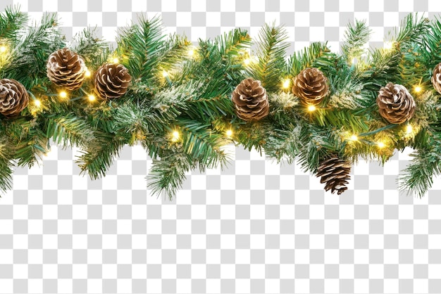 Guirlande de conifères des branches frontalières de Noël de la PNG