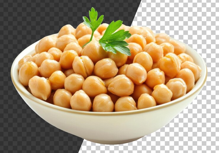PSD guisantes frescos servidos en un cuenco con guarnición cortado stock png