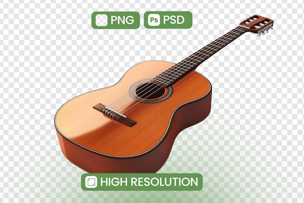 Guitar Classical HighResolution PNG e PSD Downloads per musicisti compositori e amanti della musica Perfetti per progetti e progetti musicali Aumentare la creatività con immagini di strumenti acustici
