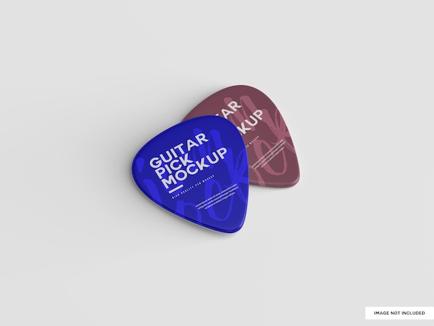 PSD guitar pick mockup