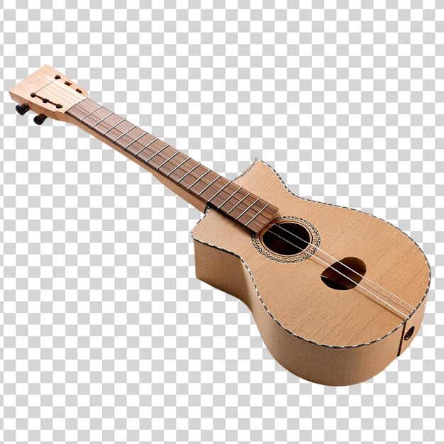 PSD guitare acoustique isolée sur un fond transparent