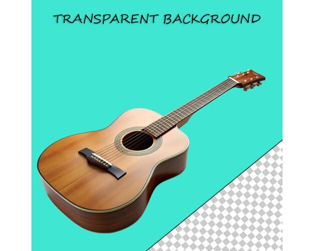 Guitare Basse Isolée Sur Un Fond Transparent