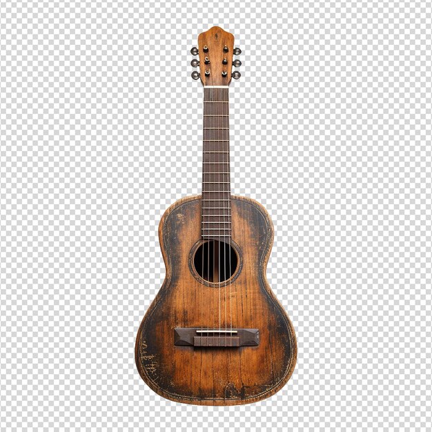 PSD la guitarra aislada en un fondo transparente png