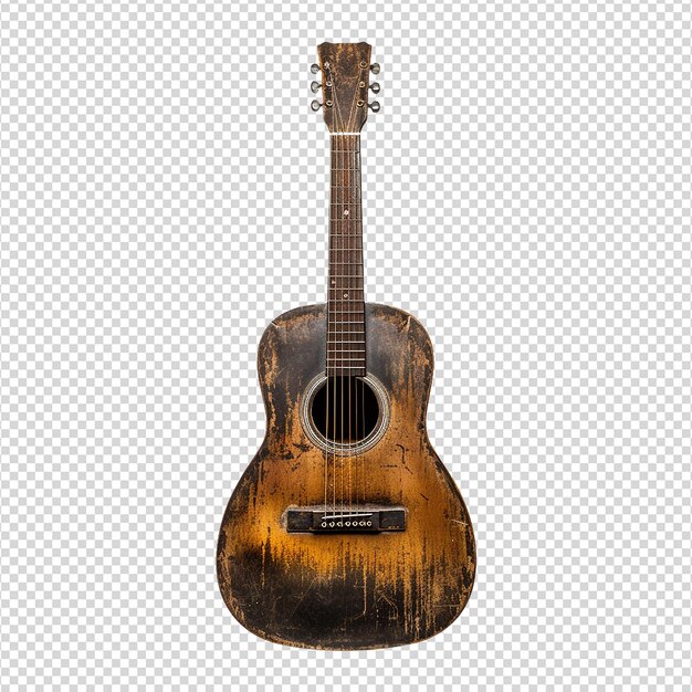 PSD la guitarra aislada en un fondo transparente png