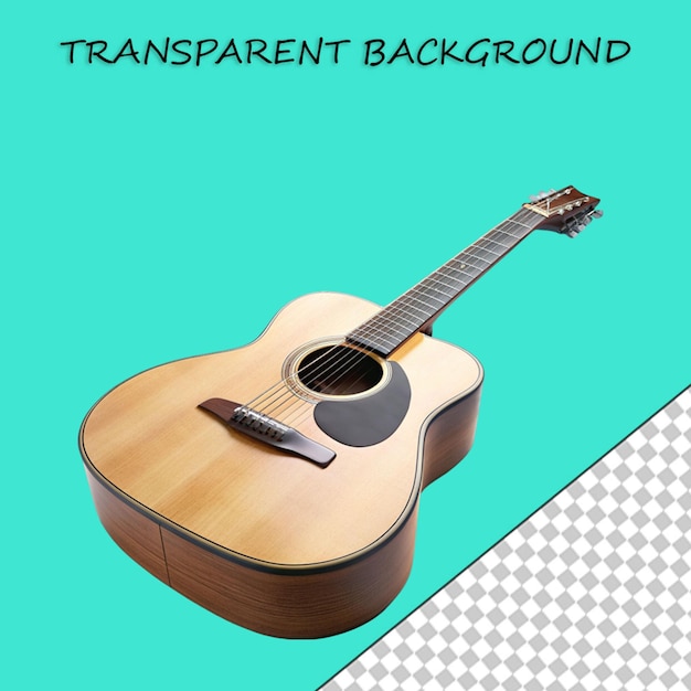 PSD guitarra baixo isolada em fundo transparente