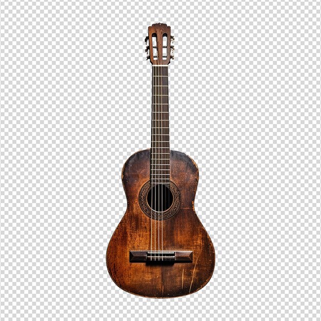 Guitarra isolada em fundo transparente png