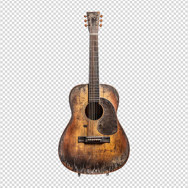 PSD guitarra isolada em fundo transparente png