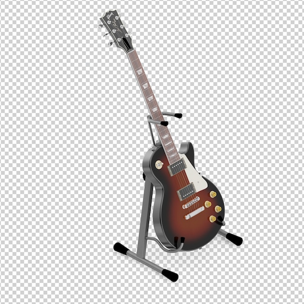 PSD guitarra isométrica