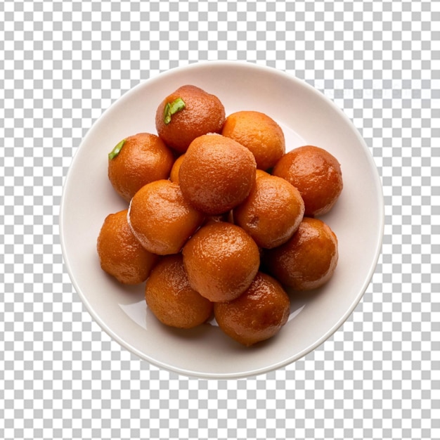 PSD gulab jamun dans un bol blanc