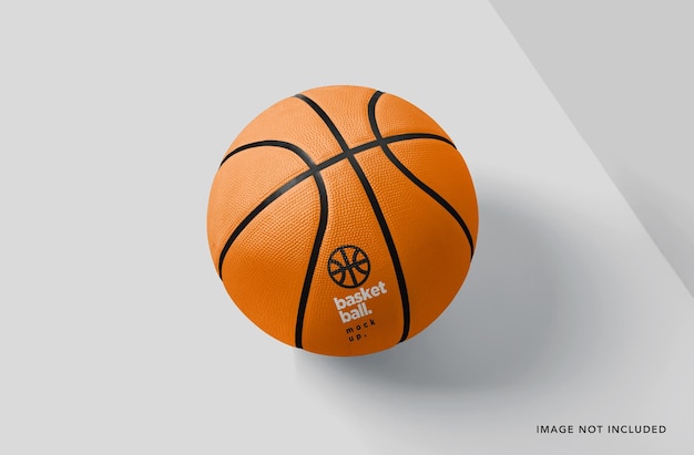 PSD gummibasketball mit streifendesignmodell