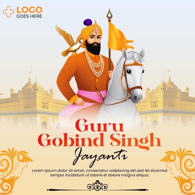 Guru Gobind Singh Jayati Nouveau Modèle De Psd Pour Les Médias Sociaux