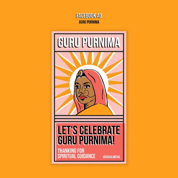 PSD guru purnima vorlage-design