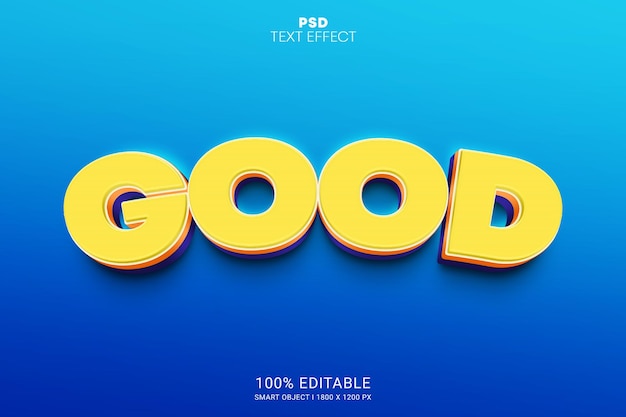 Gut bearbeitbarer PSD-Texteffekt