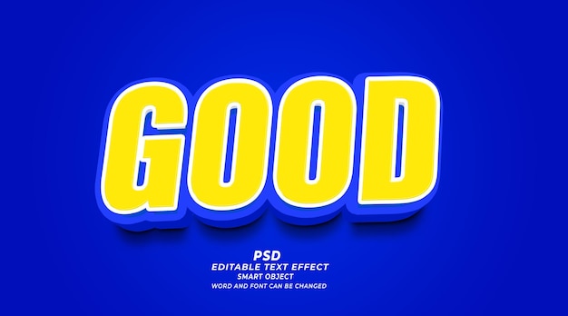 Gute PSD 3D-Editierbare Texteffekt-Photoshop-Vorlage